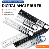 2 in 1 Digital Angle Detector Scale, High Accuracy Angle Measuring Tool, Woodworking Digital Protractor, Multifunction Ruler