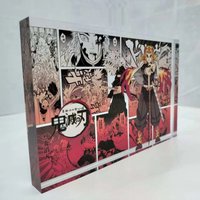 Hot Anime Demon Slayer Creative High-Value Bar Chi Tokitou Muichirou Acrylic Brick Computer Desktop Ornaments Toys Festival Gift