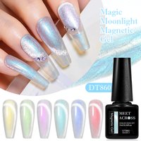 Aurora Glitter Water Light Cat Magnetic Gel Nail Polish Moonlight Magnetic Semi Permanent Soak Off UV Gel Varnish Nail Supplies