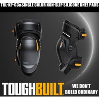 ToughBuilt TBL-KP-G3 Single Color Non-Slip Silicone Knee Pads Work Safety Knee Protectors