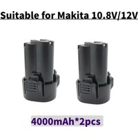 New 10.8V/12V -4000mAh, suitable for Makita: BL1013, BL1014, BL 1013, BL 1014 lithium-ion rechargeable batteries