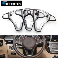 Upgraded Car Steering Wheel Chrome Cover Panel Trim For Mercedes Benz W176 W246 W205 W117 W218 W213 W156 W292 W166 W448 W447
