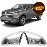 Zestaw LED-owych kierunkowskazów w lusterkach, podświetlenia narożników i lamp bocznych do Dodge Ram 1500 2500, roczniki 2010-2018