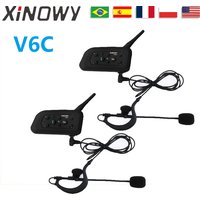 XINOWY V6C 1200M Schiedsrichter-Intercom-Headsets 2-6 Gruppen Bluetooth-Kommunikation zwischen Fußball-Handball-Fußball-Schiedsrichtern