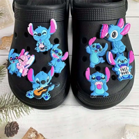 MESUCA 8pcs Stitch Shoe Decorations Accessories Charms For Clogs Bogg Bag Bubble Slides Sandals