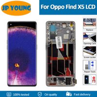 6.55"Original AMOLED For OPPO Find X5 LCD Frame Display Screen Touch Panel Digitizer For Findx5 lcd CPH2307 PFFM10 Touch Screen