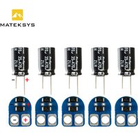 5pcs Original Matek Voltage Spike Filter XT60-TVS 470uF 28V Suitable for 6S Lipo Lithium Battery Electrolytic Capacitor RC Parts