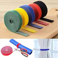 6/Pcs Data Cable Management Cable Tie Reusable Removable Multi-purpose Wire Organizer Data Cable Storage Tape Plant Fixati