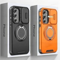 Case For Samsung Galaxy S26 S25 S24 S23 S22 S21 Ultra Plus Edge S25FE A57 M56 Slide Camera Protect Magnetic holder Armor Cover