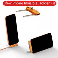 Mobile Phone Invisible Holder Bracket Stand Support Cable Charger 240w Bracket Fast Charging Wire Kit For IPhone 17 Samsung Mi