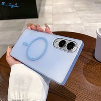 Case For Samsung Galaxy S25 Edge Luxury Ice Mist Magnetic Frosted PC Back Cover For Samsung Galaxy S25Edge Shockproof Funda