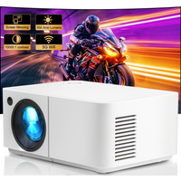 HD300 Mini Projector 720P 4K Support 450Ansi Smart WiFi Portable Beamer for Home Theater Cinema 3D Movie Video Phone