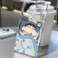 Crayon Shin-chan Phone Case for Apple iPhone 17 Pro Max 11 17 15 13 Mini Air 7 8 12 16 14 Plus Clear Soft XS XR