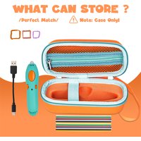 Portable Storage Bag for 3Doodler Start+ Essentials (2024) 3D Pen Set Shockproof Carrying Bag with Mesh Pocket for Printing Pens