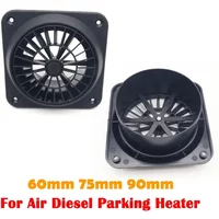60/75/90mm Black Car Air Conditioner Outlet For Webasto Eberspacher Heater Air Vent Outlet with Fan Air Conditioning Vent