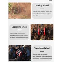 24mm 7 Teeth Multifunctional Lawn Mower Grass Trimmer Accessory Interchangeable Blades Soil Loosening Trenching Weeding Wheel