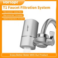Vortopt Faucet Water Filter for Sink, Rapid Flow - 400 Gallons Faucet Mount Water Filtration System for Tap Water NSF Certified