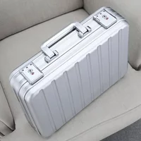 13”15 Inch New Aluminum Briefcase Toolbox Laptop case Business Box With Lock