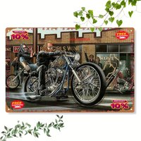 Vintage David Mann Motorcycle Metal SignRetro Biker Poster I'm Not Old I'm a Classic IronDecor for Home Garage Motorcycle Decor.