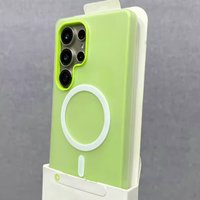 For Magsafe Wireless Charge Case for Samsung Galaxy S26 S25 FE S22 S23 Plus S24 Ultra Luxury Candy Color 2 IN 1 Magnetic Cover