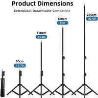 RP01-B Heavy Duty Metal Alloy Light Stand 160cm Tripod for Photo Studio Softbox Video Flash Reflector Lighting Background Stand