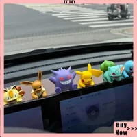 Cartoon Pokemon Quest Buddy Series Ornament Blind Box Figures Toys Pikachu Gengar Car Dashboard Phone Accessories Surprise Gifts