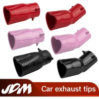 Car Parts New Design Heart Shape Style Car Accessories 2.5 Inch Stainless Steel Black Colorful Exhaust Tips Muffler Tail Pipe