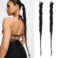 1/2PCS Hair Extension Braided Ponytail Fashion Long Twist Braided Ponytail Synthetic Extension Hair Accessories Hip Hop Y2K Girl