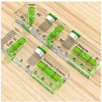 1pc Acrylic Mini Level Ruler High Acrylic Mini Level Small Household With Magnet Accurately Measure Pocket Leveling Tool
