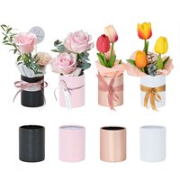 4pcs Mini Flower Packaging Box Candy Gift Boxes Round Basket Storage Wedding Valentine's Day Rose Flower Decor Birthday Gifts