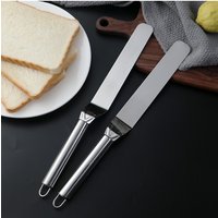 1/2PCS Stainless Steel Frosting Corner Scraper Cake Decorating Tool Scraper Set Cake Cream Scraper Baking Accessories