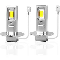 H3 LED Fog Light Yellow High Power H3 LED Bulb For Car Fog Lights , Auto Fog Lamp 6000K 3000K 12V Mini Plug and Play No Canbus