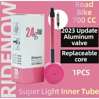Ridenow 1Pcs 2025 Aluminum Valve Bike Inner Tube Super Light 700C Road Bicycle TPU Tire 65 85mm Length FV Super Light Tube