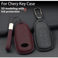 Genuine Leather for CHERY Omoda 5 Tiggo 8 Pro 9 Arrizo 5plus Tiggo 3 5X Plus Jaecoo J7 8 Exeed TXL Car Key Case Cover Keychain