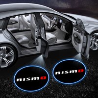 LED Car Door Welcome Light Car Logo Projector Car Badge For Nissan Nismo Qashqai j11 Juke GTR X-Trail Patrol Micra Navara Tiida