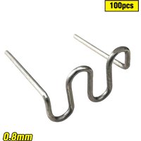 100pcs Bumper Repair Stapler Staples 0.8mm Stainless Steel Wave Welding Wires For Plastic Welder Machine Soldering Tools