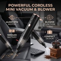 Car Vacuum Cleaner Handheld Mini Cordless Coffee Grinder Remover for Car Home Office Coffee Grinder