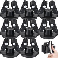 1-10pcs Stainless Steel Mop Broom Holder Rack Hooks with Screws Wall Mount Home Bathroom Storage Organization Accessories