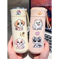 AliExpress NONE 8/16 Pcs Cartoon Cute Dog Make A Face Stickers DIY Game for Birthday Gift Reward Cup Phone Helmet Bicycle Decals