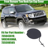 Car Front Bumper Tow Hook Eye Cap Cover For Jeep Renegade 2015 2016 2017 2018 735643610/5XB38LXHAA Accessories Trailer Cover