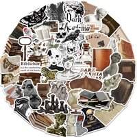 50-Pack Dark Academia Graffiti Stickers - INS-Inspired from Japan & Korea for Electric Bike, Luggage RecordingYourLife Store