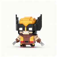 193pcs MOC Wolverine Brickheadz Marvelled Comics Model Building Blocks Construction Toy Christmas Gifts DIY Creative Idea Brick