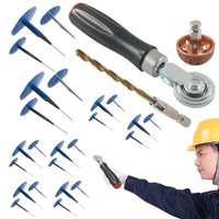 27pcs/ 2pcs Car Tire Mushroom Plug Kit Tire Patch Roller Mushroom-shaped Plug Patch auto Tubeless Tyre Puncture Repair Kit