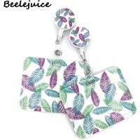 Purple Pink Blue Feathers Leaves Lanyard for Keys Phone Cool Neck Strap Lanyard for Camera Whistle ID Badge Cute webbings ribbon