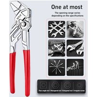 Quick Adjust Water Pump Pliers Multi-purpose Pipe Wrench Pliers Heavy-duty Anti-slip Plumbing Gripping Tool For Pipe Repair