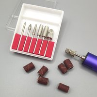 12 Teile/satz Quarz Nagel Elektrische Maniküre Bohrer Bits Nagel Polieren Kopf Set Rosa Pediküre Fräser Dateien Schmuck werkzeuge