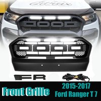 Calandre de Style Raptor adaptée à la Ford Ranger T7 2015 2016 2017, couvercle de calandre en maille, accessoires de pare-chocs