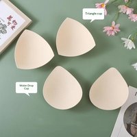 Soft Breathable Bra Insert Pads Triangular Teardrop 4 Sizes For Sports Bras Swimwear
