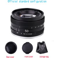 New 50mm F1.7 Large Aperture Standard Prime Full Frame Portrait Manual Focus Lens for Canon EOS EF M42 Nikon F PK SLR camera