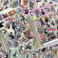 8 Sheets Anime JoJo Bizarre Adventure Stickers Kujo Jotaro Cartoon Decal DIY Suitcase Car Notebook Cool Josef Joestar Sticker